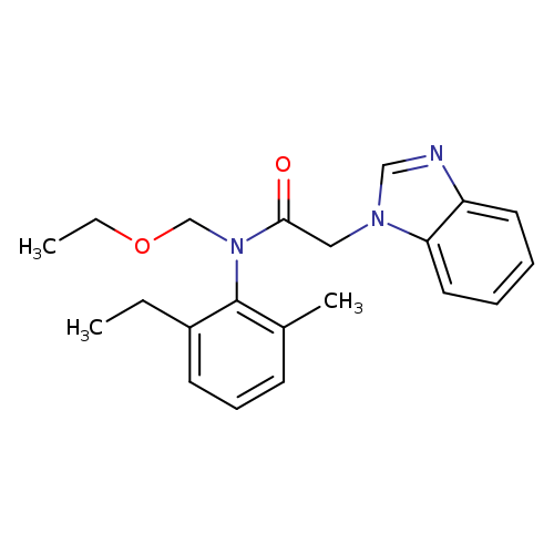 2-(1H-1,3-benzodiazol-1-yl)-N-(ethoxymethyl)-N-(2-ethyl-6-methylphenyl)acetamide