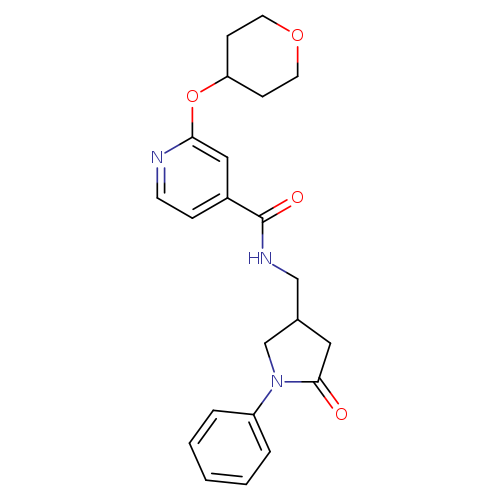 2-(oxan-4-yloxy)-N-[(5-oxo-1-phenylpyrrolidin-3-yl)methyl]pyridine-4-carboxamide