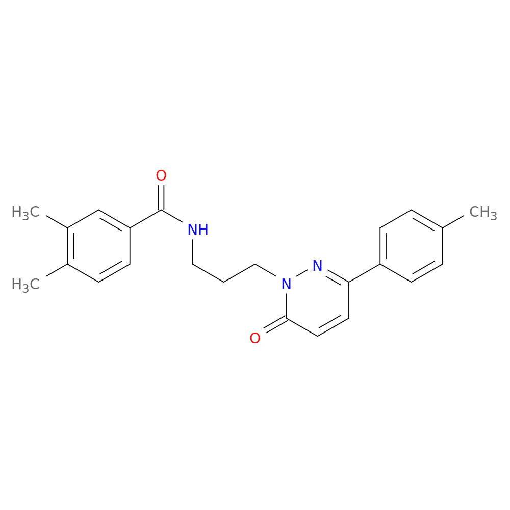 3,4-dimethyl-N-{3-[3-(4-methylphenyl)-6-oxo-1,6-dihydropyridazin-1-yl]propyl}benzamide