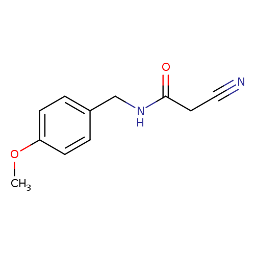 2-cyano-N-[(4-methoxyphenyl)methyl]acetamide