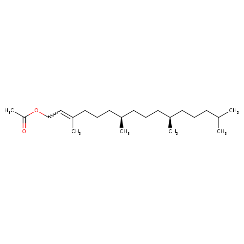 2-Hexadecen-1-ol, 3,7,11,15-tetramethyl-, 1-acetate, (2E,7R,11R)-