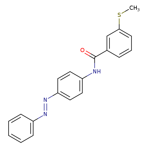3-(methylsulfanyl)-N-{4-[(E)-2-phenyldiazen-1-yl]phenyl}benzamide