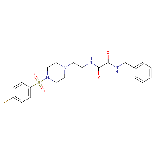 N~1~-benzyl-N~2~-(2-{4-[(4-fluorophenyl)sulfonyl]-1-piperazinyl}ethyl)ethanediamide
