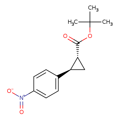 rac-tert-butyl(1R,2R)-2-(4-nitrophenyl)cyclopropane-1-carboxylate,trans