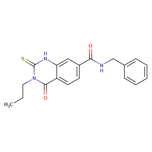 N-benzyl-4-oxo-3-propyl-2-sulfanylidene-1,2,3,4-tetrahydroquinazoline-7-carboxamide
