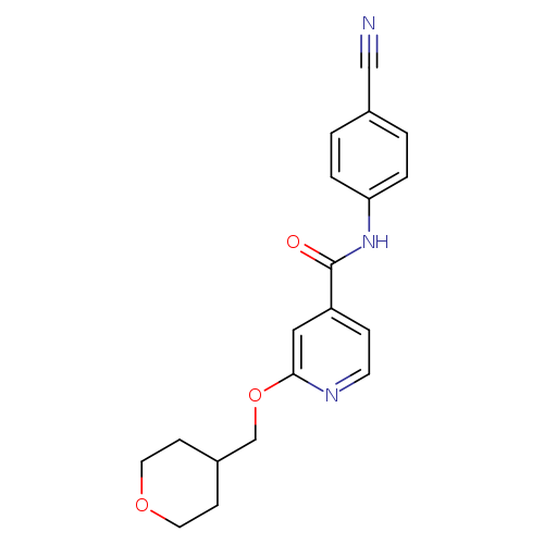 N-(4-cyanophenyl)-2-[(oxan-4-yl)methoxy]pyridine-4-carboxamide