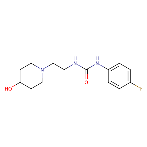 1-(4-fluorophenyl)-3-[2-(4-hydroxypiperidin-1-yl)ethyl]urea