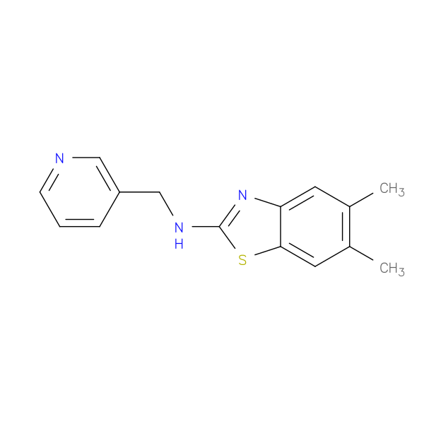 5,6-DIMETHYL-N-(PYRIDIN-3-YLMETHYL)-1,3-BENZOTHIAZOL-2-AMINE
