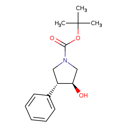 rel-1,1-Dimethylethyl (3R,4S)-3-hydroxy-4-phenyl-1-pyrrolidinecarboxylate