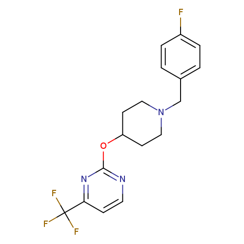 2-({1-[(4-fluorophenyl)methyl]piperidin-4-yl}oxy)-4-(trifluoromethyl)pyrimidine
