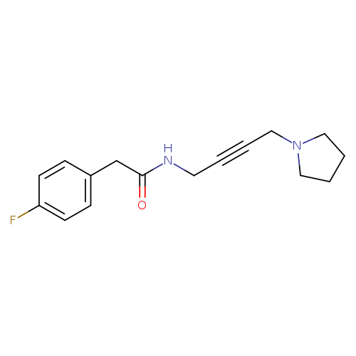 2-(4-fluorophenyl)-N-[4-(pyrrolidin-1-yl)but-2-yn-1-yl]acetamide