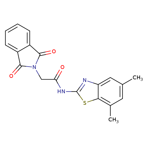 N-(5,7-dimethyl-1,3-benzothiazol-2-yl)-2-(1,3-dioxo-2,3-dihydro-1H-isoindol-2-yl)acetamide