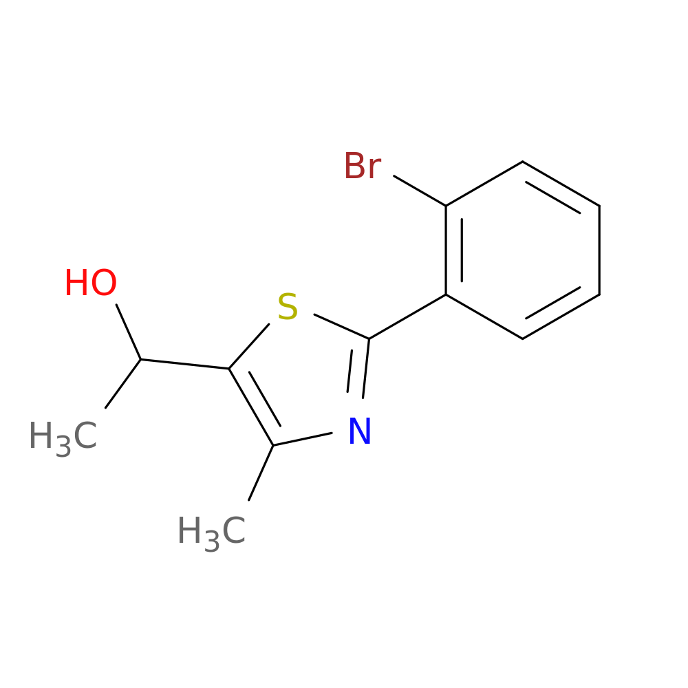 1-[2-(2-bromophenyl)-4-methyl-1,3-thiazol-5-yl]ethan-1-ol