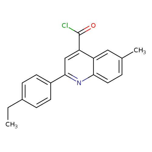 2-(4-Ethylphenyl)-6-methylquinoline-4-carbonyl chloride