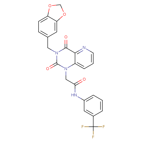 2-{3-[(2H-1,3-benzodioxol-5-yl)methyl]-2,4-dioxo-1H,2H,3H,4H-pyrido[3,2-d]pyrimidin-1-yl}-N-[3-(trifluoromethyl)phenyl]acetamide