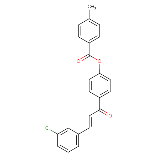 4-[(2E)-3-(3-chlorophenyl)prop-2-enoyl]phenyl 4-methylbenzoate