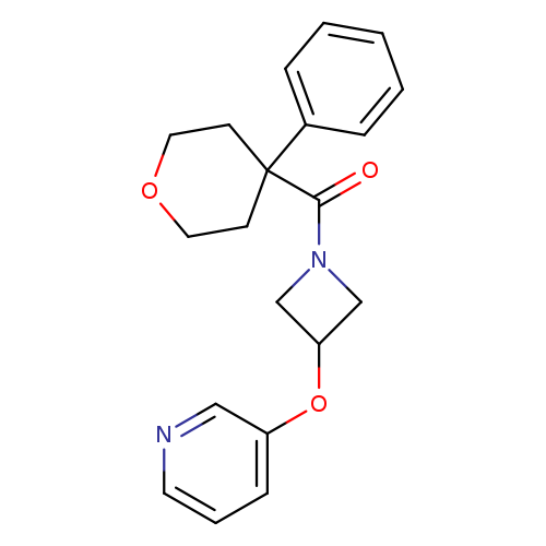 3-{[1-(4-phenyloxane-4-carbonyl)azetidin-3-yl]oxy}pyridine