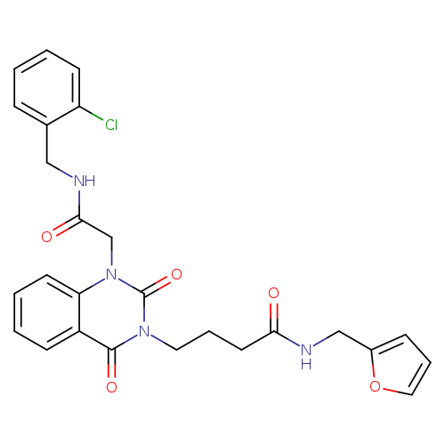 4-[1-({[(2-chlorophenyl)methyl]carbamoyl}methyl)-2,4-dioxo-1,2,3,4-tetrahydroquinazolin-3-yl]-N-[(furan-2-yl)methyl]butanamide