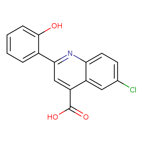 6-Chloro-2-(2-hydroxyphenyl)quinoline-4-carboxylic acid