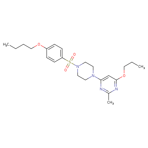 4-[4-(4-butoxybenzenesulfonyl)piperazin-1-yl]-2-methyl-6-propoxypyrimidine