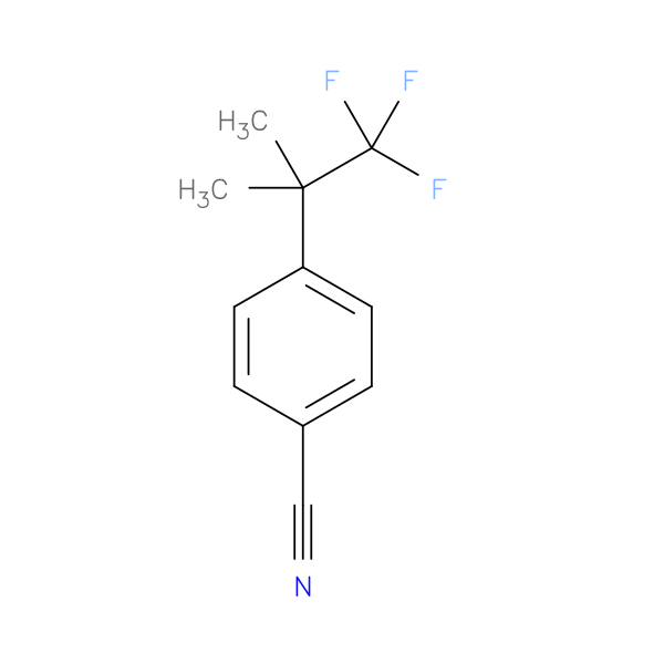 4-(1,1,1-trifluoro-2-methylpropan-2-yl)benzonitrile