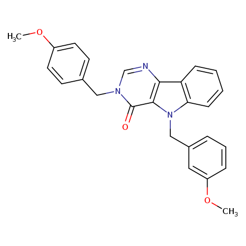 5-[(3-methoxyphenyl)methyl]-3-[(4-methoxyphenyl)methyl]-3H,4H,5H-pyrimido[5,4-b]indol-4-one