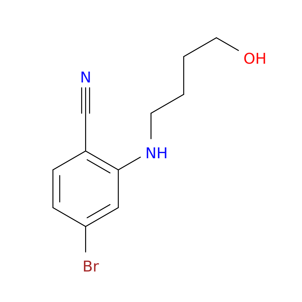 4-bromo-2-[(4-hydroxybutyl)amino]benzonitrile