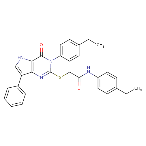 N-(4-ethylphenyl)-2-{[3-(4-ethylphenyl)-4-oxo-7-phenyl-3H,4H,5H-pyrrolo[3,2-d]pyrimidin-2-yl]sulfanyl}acetamide