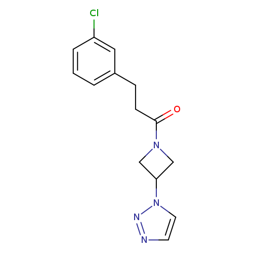 3-(3-chlorophenyl)-1-[3-(1H-1,2,3-triazol-1-yl)azetidin-1-yl]propan-1-one
