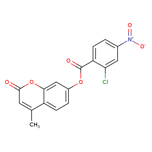 4-methyl-2-oxo-2H-chromen-7-yl 2-chloro-4-nitrobenzoate