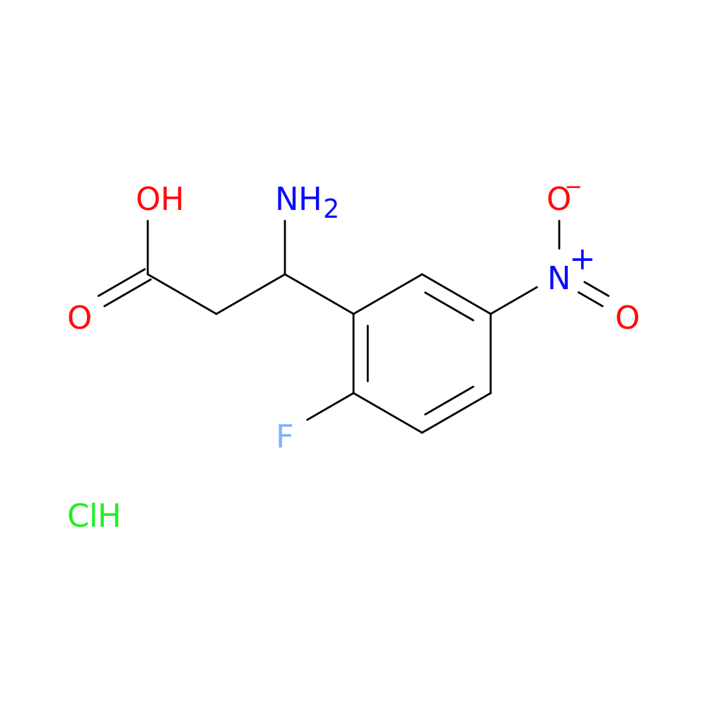 3-amino-3-(2-fluoro-5-nitrophenyl)propanoic acid hydrochloride