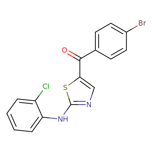 5-(4-bromobenzoyl)-N-(2-chlorophenyl)-1,3-thiazol-2-amine