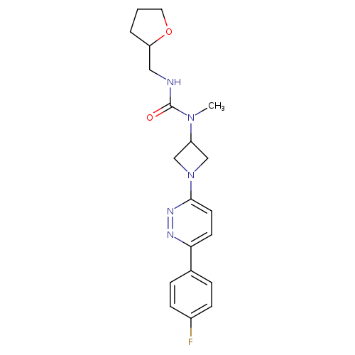 3-{1-[6-(4-fluorophenyl)pyridazin-3-yl]azetidin-3-yl}-3-methyl-1-[(oxolan-2-yl)methyl]urea