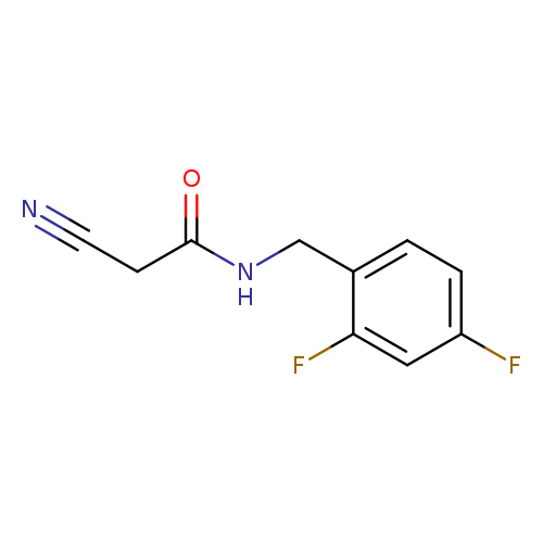 2-cyano-N-[(2,4-difluorophenyl)methyl]acetamide