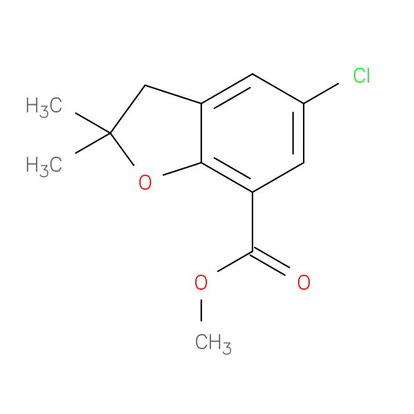 Methyl 5-Chloro-2,2-Dimethyl-2,3-Dihydrobenzofuran-7-Carboxylate