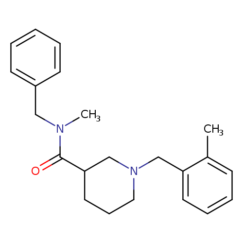 N-benzyl-N-methyl-1-(2-methylbenzyl)-3-piperidinecarboxamide