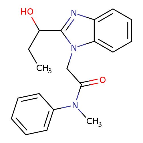 2-[2-(1-hydroxypropyl)-1H-1,3-benzodiazol-1-yl]-N-methyl-N-phenylacetamide