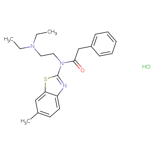 N-[2-(diethylamino)ethyl]-N-(6-methyl-1,3-benzothiazol-2-yl)-2-phenylacetamide hydrochloride