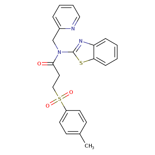 N-(1,3-benzothiazol-2-yl)-3-(4-methylbenzenesulfonyl)-N-[(pyridin-2-yl)methyl]propanamide