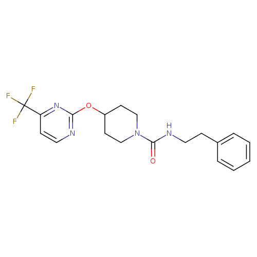 N-(2-phenylethyl)-4-{[4-(trifluoromethyl)pyrimidin-2-yl]oxy}piperidine-1-carboxamide
