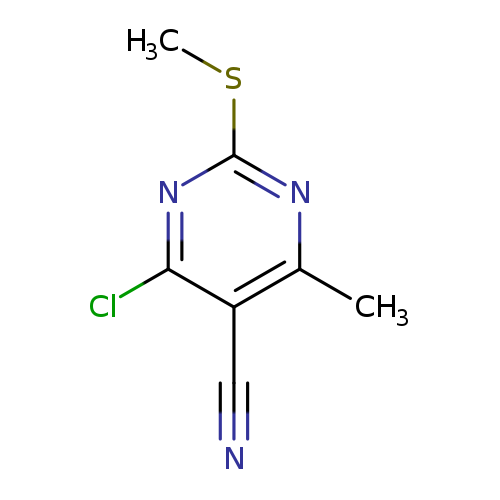 4-chloro-6-methyl-2-methylsulfanylpyrimidine-5-carbonitrile
