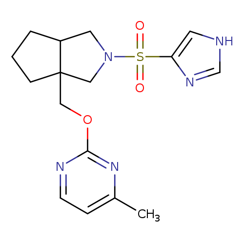 2-{[2-(1H-imidazole-4-sulfonyl)-octahydrocyclopenta[c]pyrrol-3a-yl]methoxy}-4-methylpyrimidine