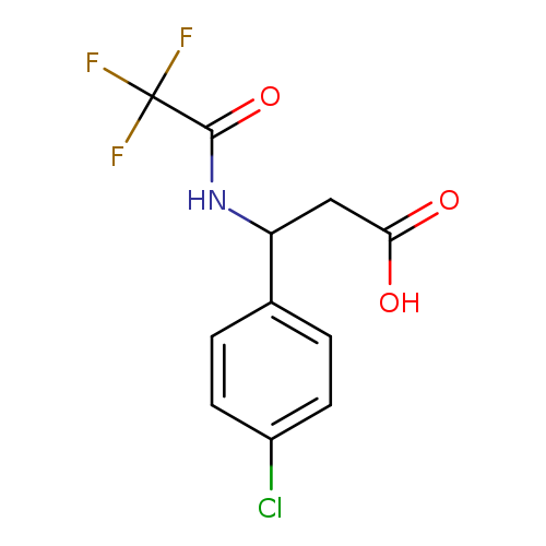 3-(4-Chlorophenyl)-3-[(2,2,2-trifluoroacetyl)amino]propanoic acid