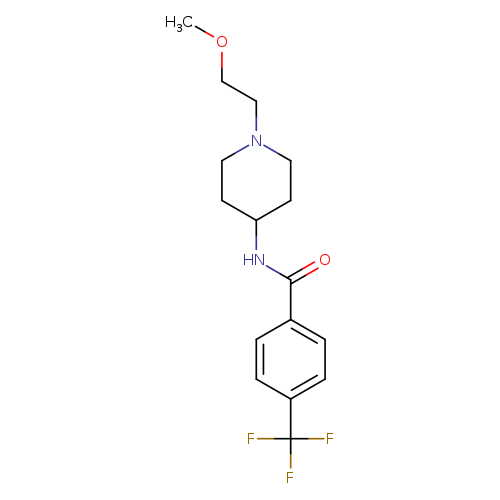 N-[1-(2-methoxyethyl)piperidin-4-yl]-4-(trifluoromethyl)benzamide