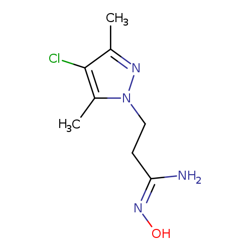(1E)-3-(4-chloro-3,5-dimethyl-1H-pyrazol-1-yl)-N'-hydroxypropanimidamide