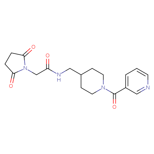 2-(2,5-dioxopyrrolidin-1-yl)-N-{[1-(pyridine-3-carbonyl)piperidin-4-yl]methyl}acetamide