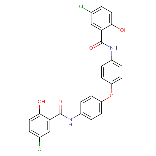 5-chloro-N-{4-[4-(5-chloro-2-hydroxybenzamido)phenoxy]phenyl}-2-hydroxybenzamide