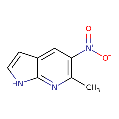 1H-Pyrrolo[2,3-b]pyridine, 6-methyl-5-nitro-