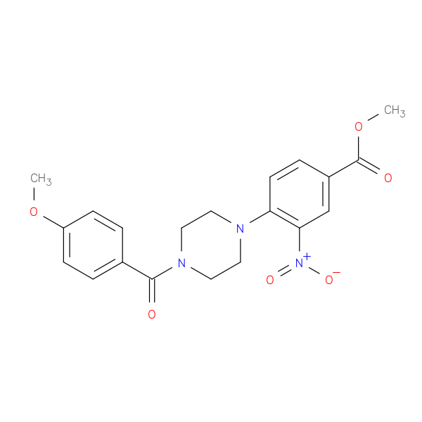 methyl 4-[4-(4-methoxybenzoyl)piperazin-1-yl]-3-nitrobenzoate