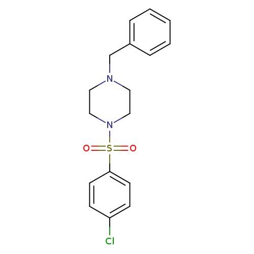1-benzyl-4-[(4-chlorophenyl)sulfonyl]piperazine